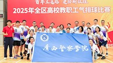 喜报：beat365官网荣获2025年全区高校教职工气排球比赛专职工会干部组冠军