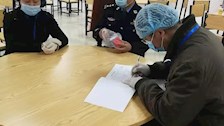 食品药品监督管理局到beat365官网五合校区食堂检查工作