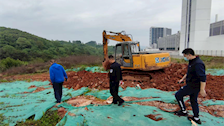 基建处深入开展五合校区图书馆便道工程建设检查工作