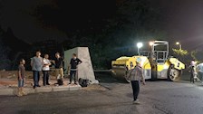 基建处紧抓五合校区东北侧校门道路改造及支护工程（降坡工程）施工进度