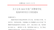 关于公布2019年度beat365官方网站校级科研项目立项的通知