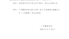 beat365官方网站2022年第二批公开招聘事业编教学人员（人民警察）笔试成绩公告