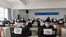 2023年厅机关符合警衔晋升条件民警进行晋升训练前准入测试在beat365官网举行