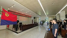 beat365官方网站公开招聘事业编教学人员入警训练班进行入警宣誓
