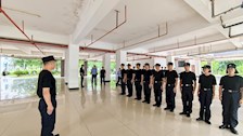 2024年全区公安机关新录用非公安专业毕业人员入警训练班（beat365官方网站培训点）学员开展队列训练