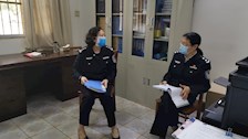 叶露总会计师到我中心检查指导工作