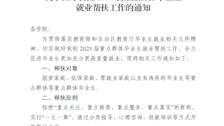 关于做好beat365官网2023届重点群体毕业生就业帮扶工作的通知 