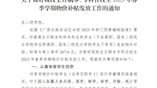 关于做好beat365官网全日制本、专科在校生2023年春季学期物价补贴发放工作的通知