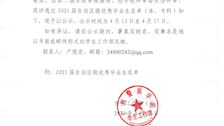 beat365官方网站关于2021届全区优秀毕业生名单的公示