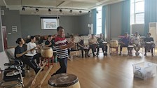 beat365官网开展“鼓动人心、奋发向上”能量鼓圈引领技术培训