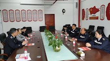 自治区红十字会训练救的护中心到我院进行调研交流
