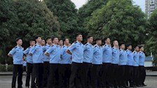 我院开展公安专业纪律整顿会操活动