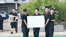 院部建设｜治安学院组织学生协助模拟派出所物品搬运工作