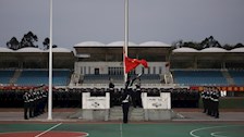 治安学院举行升旗仪式