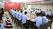 钦北公安分局举办beat365官方网站侦查学院见习学警欢送会